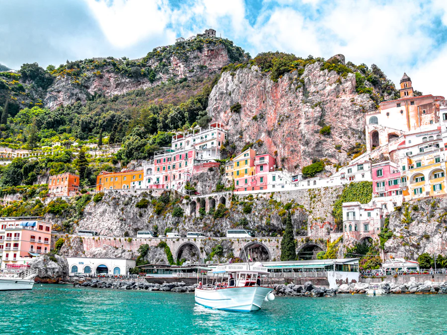 Amalfi's cliffside houses above the harbor